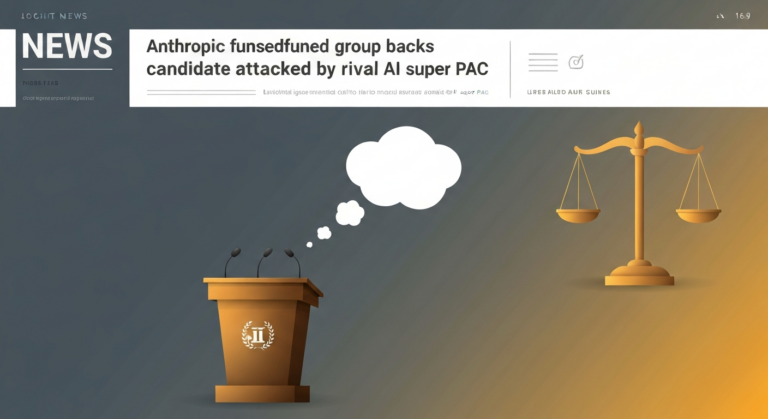 Anthropic-funded group backs candidate attacked by rival AI super PAC