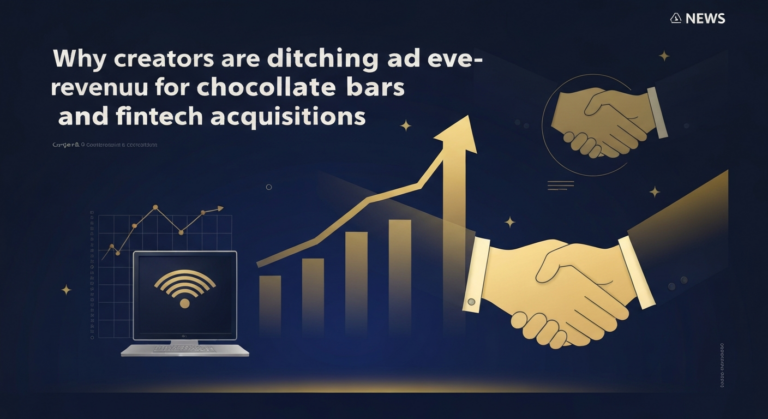 Why creators are ditching ad revenue for chocolate bars and fintech acquisitions