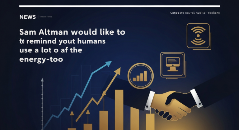 Sam Altman would like to remind you that humans use a lot of energy, too