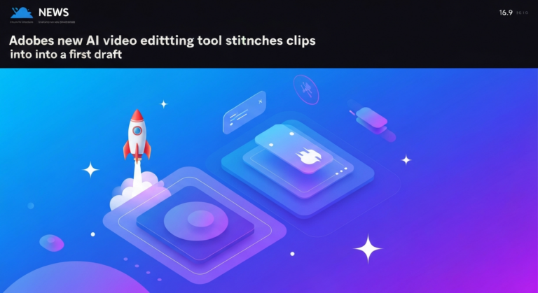Adobe’s new AI video editing tool stitches clips into a first draft