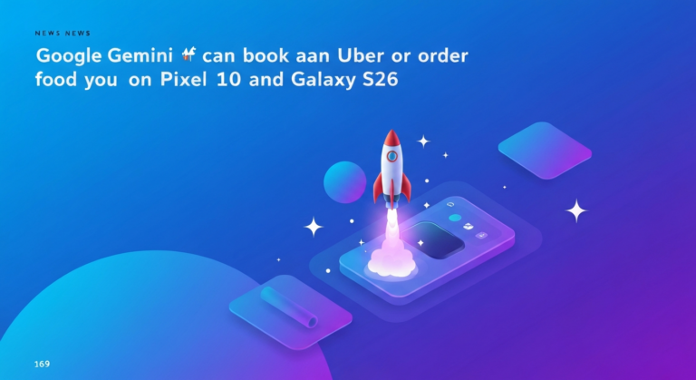 Google Gemini can book an Uber or order food for you on Pixel 10 and Galaxy S26