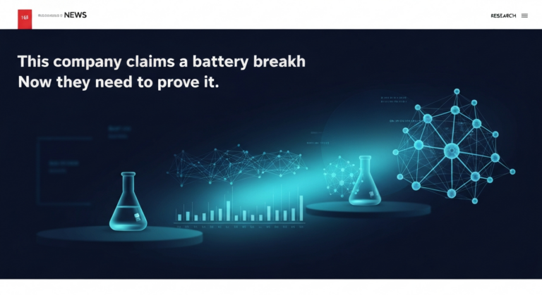 This company claims a battery breakthrough. Now they need to prove it.