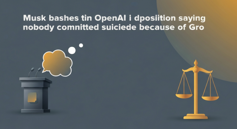 Musk bashes OpenAI in deposition, saying ‘nobody committed suicide because of Grok’